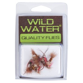 Wild Water Fly Fishing Woven Brown Caddis, Size 10, Qty. 6