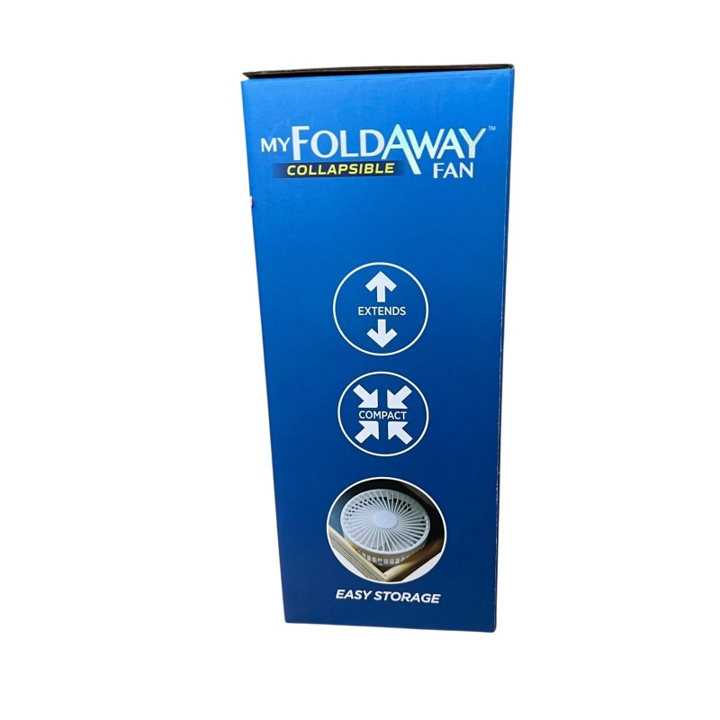 Emson My Foldaway Collapsible Fan USB Powered Portable Fan WHITE