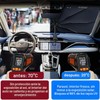 Parasol para Parabrisas de Coche Dokpav Plegable 145x79cm con Protección