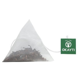 Okayti Darjeeling Himalayan Black Tea | 16 Pyramid Tea Bags | Whole Leaf, Single Estate 100% Organic Darjeeling Tea