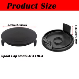 Lyshujli 2Pack AC41HCA Weed Eater Spool Cap Cover Compatible with Homelite Electric String Trimmers UT41110 UT41112 UT41121 UT41120 UT41113 UT41122 UT41112B