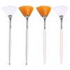SAVITA 4Pcs Face Mask Brushes Fan Brushes Soft Facial Brushes