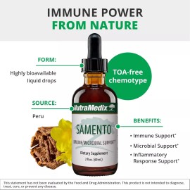 NutraMedix Samento  - (2 oz) Cat's Claw Extract for Immune | Brain | Antioxidant