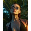 JM Fully Magnified Reading Sunglasses Women with Spring Hinge, Fashion