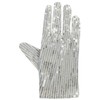 DangerousFX Silver Sparkly Sequinned Fancy Dress Party Women's Glove