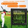 9 Hole Pitching Net with Strike Zone, Baseball/Softball Training Net
