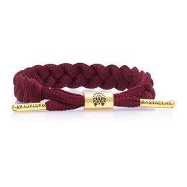 Rastaclat Braided Bracelet for Men and Women - Merlot Burgundy Bracelet | Adjustable Stackable & Braided by Hand (Medium/Large)