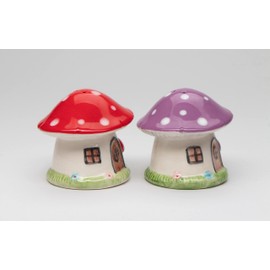 Cosmos Gifts 21021 Colorful Mushroom House Salt and Pepper Shaker