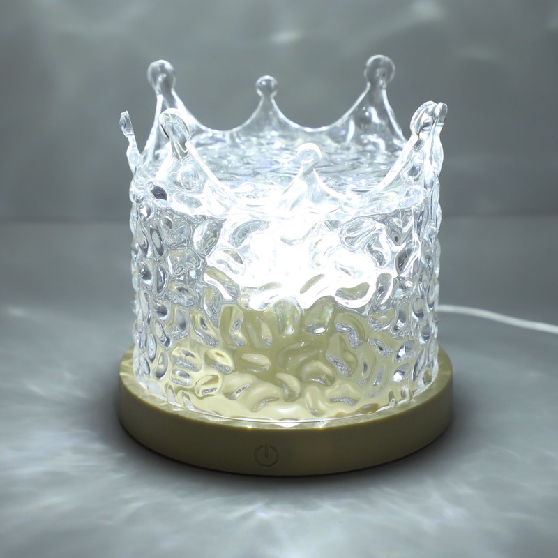 Wave Night Light 3 Colors 1000mAh USB Rechargeable Brightness Adjustable