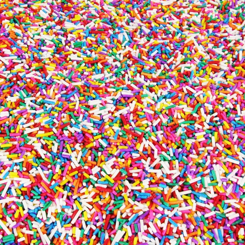 Rainbow Sprinkles - 1.6 Pounds - Chistmas Baking Toppings -