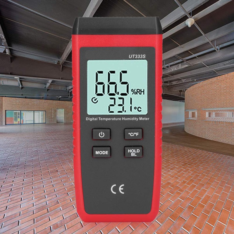 Temperature Meter, UT333S Digital Temperature and Humidity Meter, LCD Thermometer