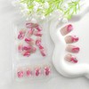 Square Press on Nails Medium French Tip Fake Nails White