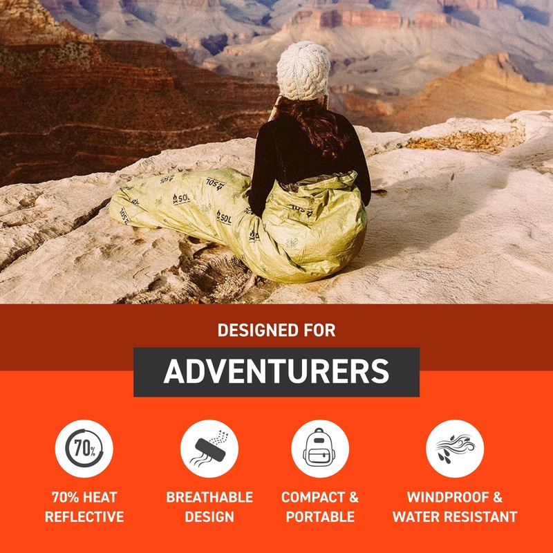 SOL Escape Bivvy with Hood - Emergency Preparedness Blanket -