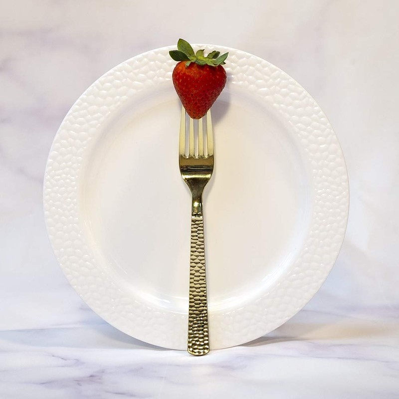 Plastic Cutlery Silverware Extra Heavyweight Disposable Flatware, Full Size Cutlery