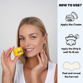 Luelle - Pore Strips, Deep Cleansing Pore Strips, Blackhead Remover, Nose Plants Pore Strips with 100 PCS, Blackhead Remover Peel off Mask Face & Nose