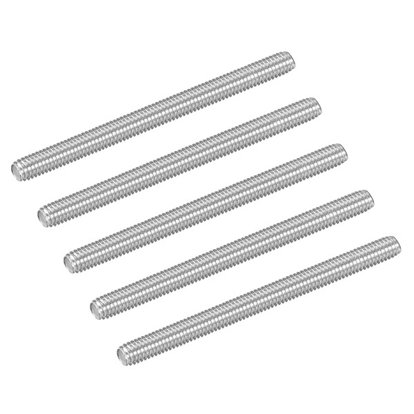 uxcell 5Pcs M4-0.7x55mm Fully Threaded Rods, Threaded Rods Bar Studs,