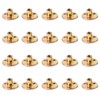 10Pcs Carbon Steel T-Nuts,Thread Insert Tee Nuts,M10 Hole Tee Nuts,Round