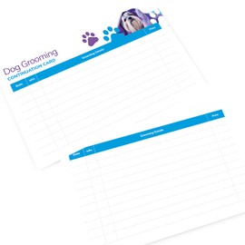 Dog Grooming Continuation Customer Record Cards (100 Pack)