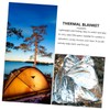 Kisangel 6pcs Survival Warm Blanket Emergency Blanket for Hiking Reflective