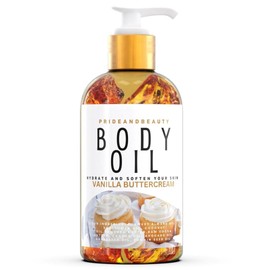 Vanilla Body Oil. After Shower Oil. Skin Hydrating Oil. Body Oil Scented. Body Oils For Women Dry Skin. (4 OUNCES, Vanilla Buttercream)