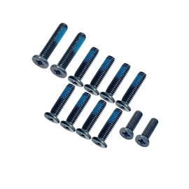 GinTai Tornillos negros inferiores base(2 largos, 8 medianos, 2 cortos) para Asus TUF Gaming A15 FA507 FX507 Base plate screws