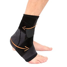 2PCS Tobilleras Deportivas Ajustable Compresión Estabilizadora para Protección Soporte de Tobillo Ajustable Protección de Tobillo Deportiva Antidesliz