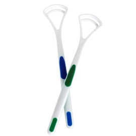 Glamified - Tongue Scraper Tongue Brush 2 Color Pack, 2 Pack
