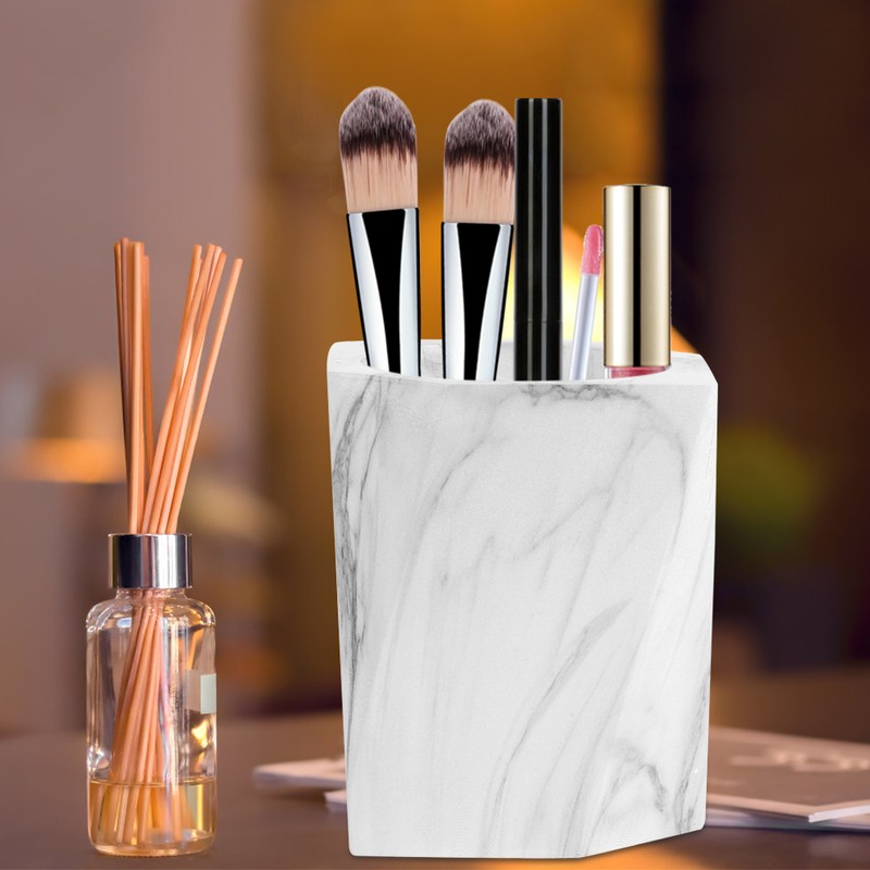 Marbling Cosmetic Makeup Oraganizer Storage Box Home Resin Makeup Case