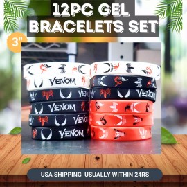 Unbranded VENOM GIFT BOX bracelet party supplies decoration balloons theme birthday idea - 12PC BRACELETS GEB
