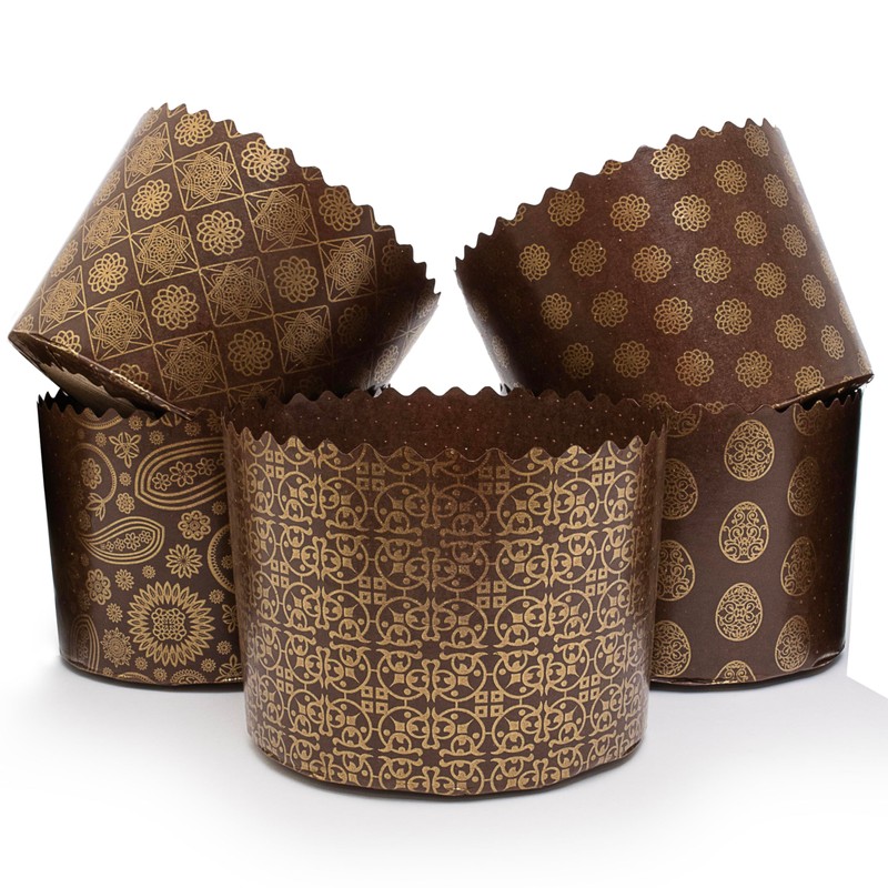 12 oz Round Panettone Paper Mold | 12 Pack |
