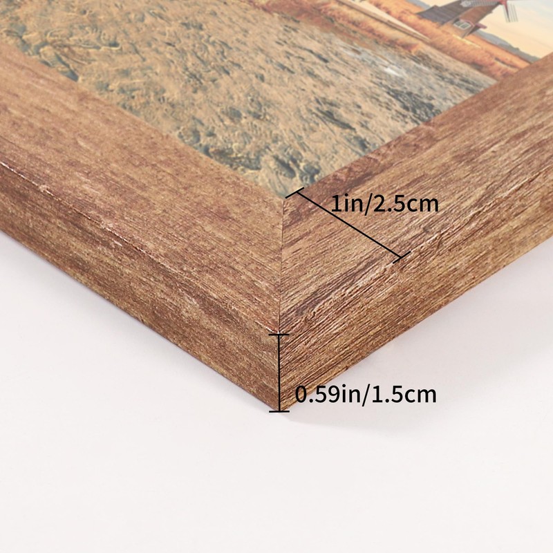 ccdcc 5x7 Collage Picture Frames Set of 2, Rustic Wooden
