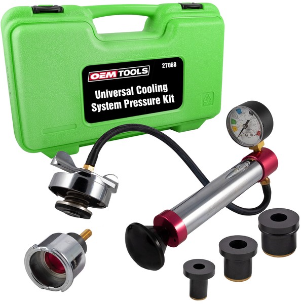 OEMTOOLS 27068 Universal Cooling System Pressure Test Kit, Automotive Radiator