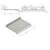 Weather Protection Small Pent Roof with Drip Edge Made of
