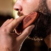 ZilberHaar Pocket Mustache and Beard Brush - Stiff Boar Bristles