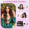 Clip in Chocolate Brown Hair Extensions, Naturally Soft Hair &