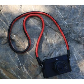 HITHUT Paracord Camera Strap Long Camera Neck Shoulder Strap for SLR DSLR Digital Mirrorless Cameras 47inch/120cm Red Black