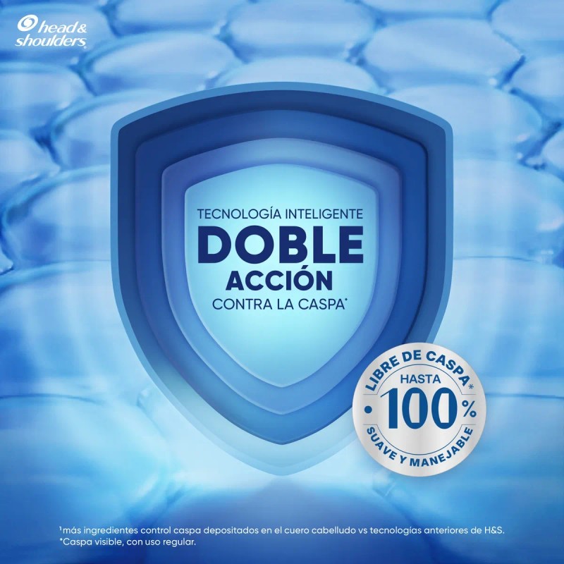 Shampoo 2en1 Head & Shoulders Suave y Manejable 375 ml