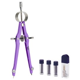 Mr. Pen- Professional Compass for Geometry, Purple with Extra Leads, Metal Compass with Lock, Drawing Compass, Geometry Compass, Math Compass, Compass Drawing, Drafting Compass, Drafting Tools