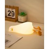 Daixinde Lying Flat Duck Night Light, Squishy Duck Lamp with