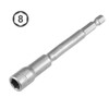 sourcingmap 5 Pcs 1/4" Quick-Change Hex Shank 8mm Nut Setter