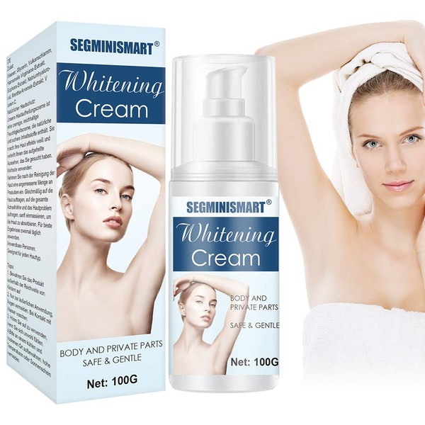 Whitening Cream, Lightening Cream, Bleaching Cream For Neck, Elbows, Inner Thighs, Repairs and Restores the Skin