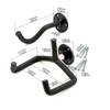 Guitar Wall Mount Hanger Instrument Neck Hook and Mounting Screws