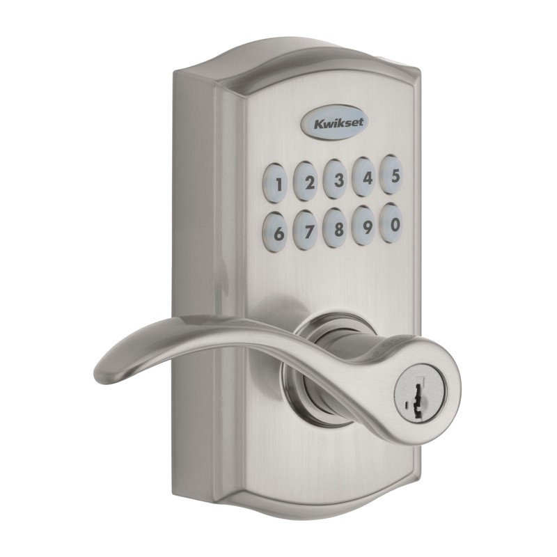 Kwikset SmartCode 955 Pembroke Light Commercial 10-Button Keypad Electronic Lever,