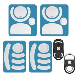 Pack of 4 White Non-Slip Mouse Foot Stickers, Mouse Foot Stickers, Mouse Foot Stickers, Professional Gaming Accessories, Smooth and Durable Stickers, Suitable for All Types of Mice