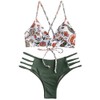 Zaful Women's Two-Piece Bikini Set, Bikini Bottoms with Braided Side