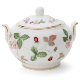 【Official Import】Wedgwood Wild Strawberry Tea Sugar Box S Wedding Gift Present 50105506975