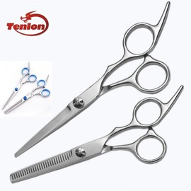 Household Stainless Steel Hair Scissors: Thinning, Precision, and Bang Cutting Shears Cut [Straight Shears] 4ea