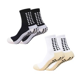 fjberrtsat Men's Socks Soccer Non Skid Ball Football Socks Anti-Slip Athletic Non Slip Pads for Basketball Sports Sock