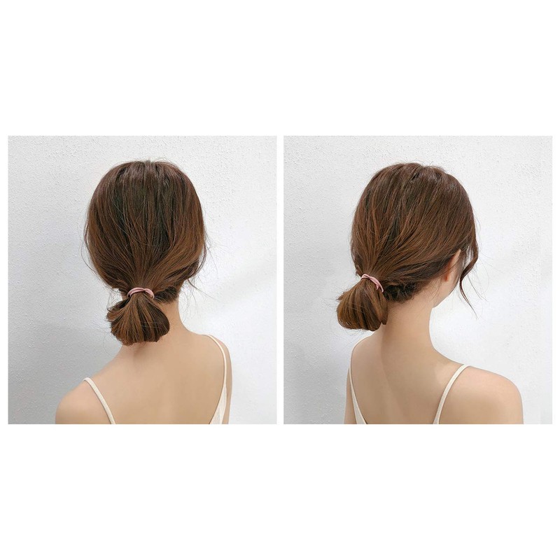 SCSpecial Elastic Hair Ties 50 Pieces Hair Elastic Bands 2.5