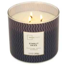 mainstays Starlit Skies 3-Wick Large 13 oz. SCENTED CANDLE  New